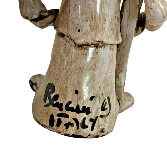 Vintage Dino Bencini Skiing Skier Sculpture Artist Signed Italy 5.5" Figurine - Picture 5 of 5